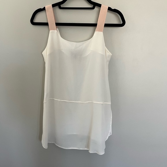 Women’s Leo & Sage 100% Silk White Spaghetti Strap Blouse SZ XS - Picture 4 of 4